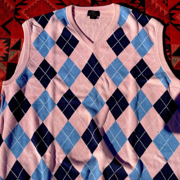 Brooks Brothers Other - Brooks Brothers Mens 346 XL Pink Argyle Sweater